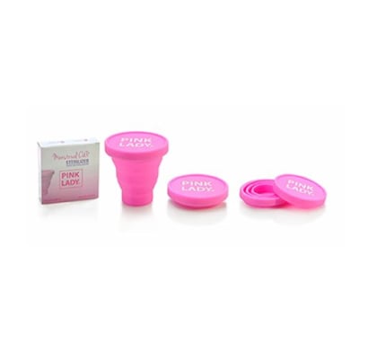 Vaso Esterilizador para Copa Menstrual Reutilizable Pink Lady