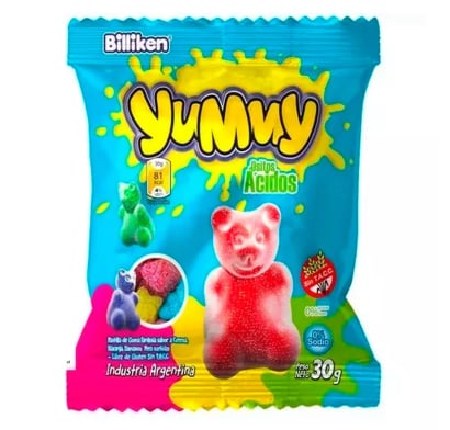 Gomitas Yummy Ositos Ácido 30 g