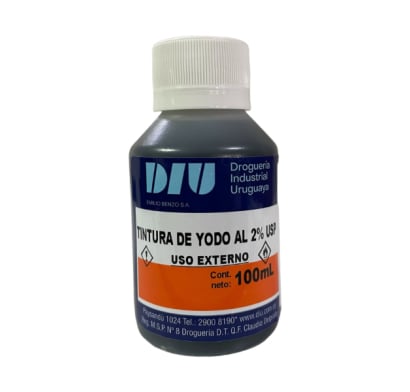 Tintura de Yodo DIU Solución al 2% 100 ml