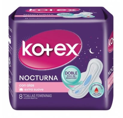 Toallitas Femeninas Kotex Nocturna