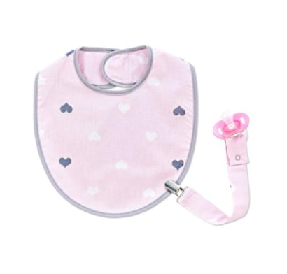 Babero con Cinta de Chupete Baby Jem