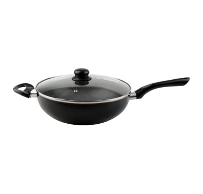 Wok Cuori Modelo Black Interior Antiadherente 28 cm