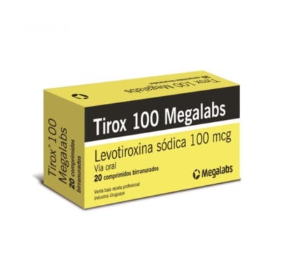 Tirox 100 mcg Comprimidos Birranurados