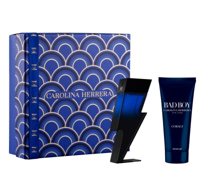 Cofre Carolina Herrera Perfume Bad Boy Cobalt Elixir Men EDP 100 ml + Gel de Ducha 100 ml