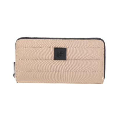 Monedero Terrano Urbano con Cierre Beige