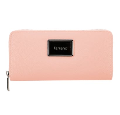 Monedero Terrano Quebec con Cierre Rosado