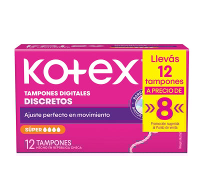 Tampones Kotex Super 