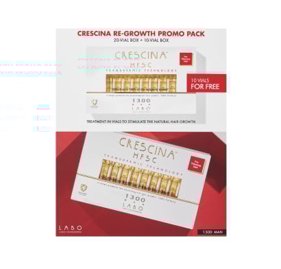 Pack Crescina Re-growth Hombre 1300 20 Vial Box + 10 Vial Box
