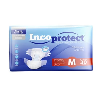 Pañal Para Adultos Incoprotect 30 Unidades