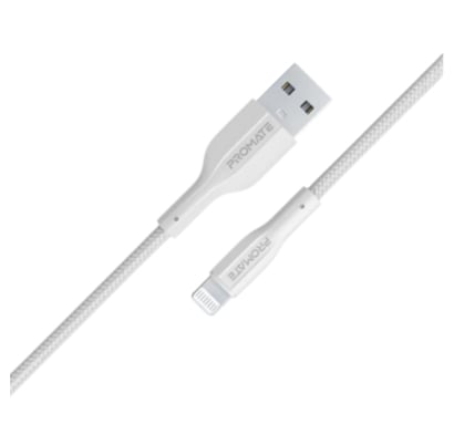 Cable Promate XCORD-AI USB-A a Lightning WH 1 m