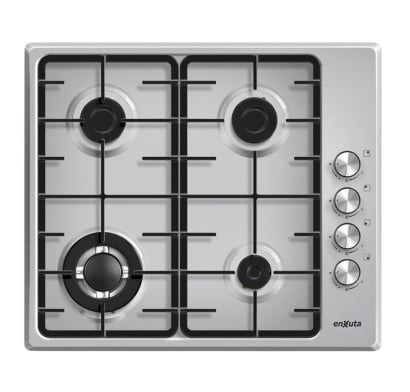 Anafe a Gas de Empotrar Enxuta AENX5542 Inoxidable 4 Hornallas