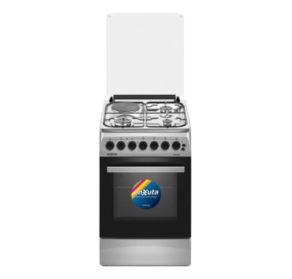 Cocina Enxuta CENX5546I Combinada 3 Hornallas 1 Disco Eléctrico Inoxidable 