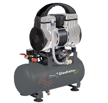 Compresor Gladiator CESA809/25 sin Aceite 1.5 HP 9 l 1100W