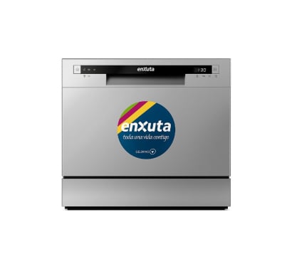 Lavavajillas Compacto Enxuta LVENXP96S Silver 6 Cubiertos