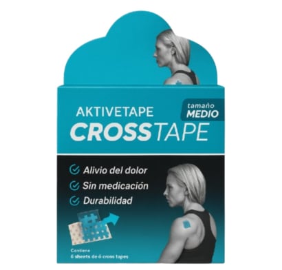 Cinta Cruzada Aktive Tape Celeste Tamaño Medio 6 Unidades