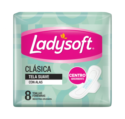Toallitas Femeninas Ladysoft Clásica 8 Unidades