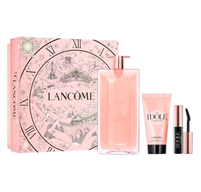 Cofre Lancôme Perfume Idôle Femme EDP 100 ml + Crema Corporal 50 ml + Máscara de Pestañas