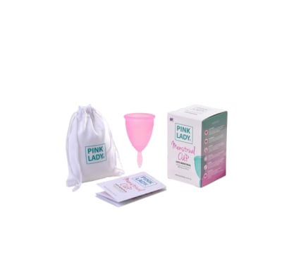 Kit Copa Menstrual Reutilizable Pink Lady S + Vaso