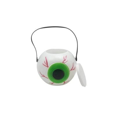 Balde de Halloween Mis Petates Caramelera Ojo Verde