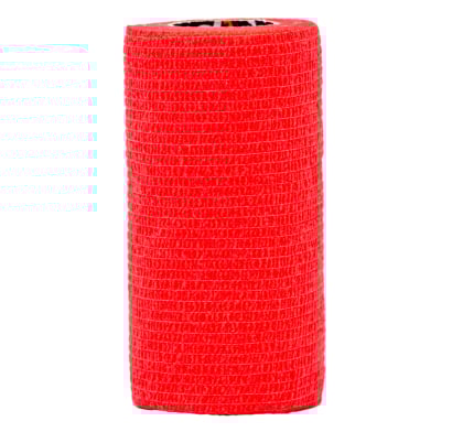 Venda Cohesiva Bx 10 cm x 5 m Rojo