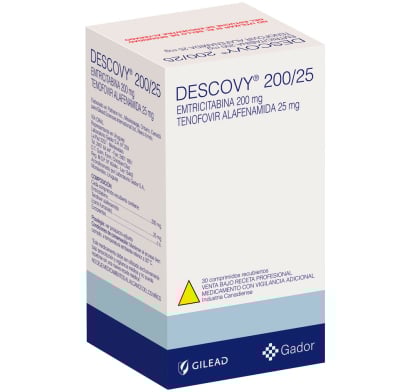 Descovy 200/25 mg 30 Comprimidos Recubiertos