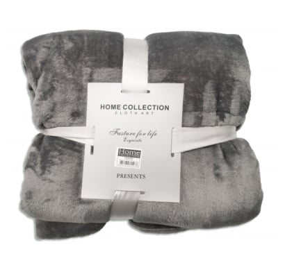 Frazada Lisa 2 Plazas Gris