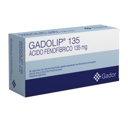 Gadolip LP 135 mg 30 Cápsulas
