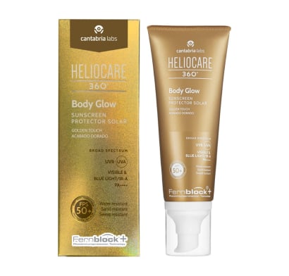 Protector Solar Heliocare 360° Body Glow FPS50+ 100 ml