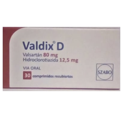 Valdix D 80 mg/12.5 mg 30 Comprimidos Recubiertos