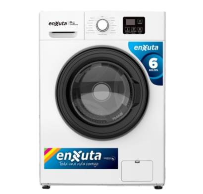 Lavarropas Enxuta LENX0650DW Carga Frontal 6 kg