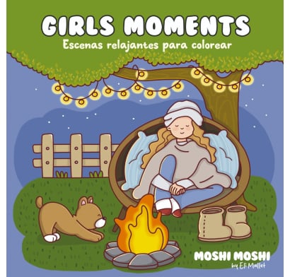 Libro para Colorear Girls Moments Escenas Relajantes
