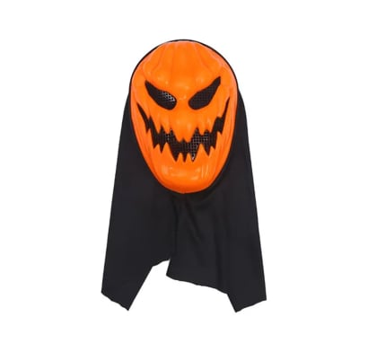 Máscara Calabaza Maléfica Mis Petates Naranja