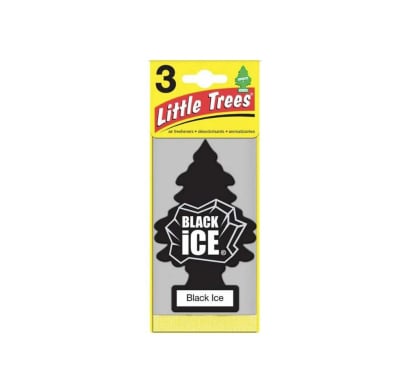 Aromatizador Little Trees Black Ice 3 Unidades