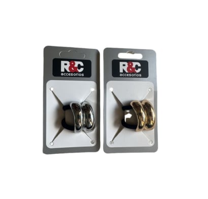 Gomita para el Pelo R&C con Arco Doble Metal 1 Unidad
