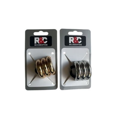 Gomita para el pelo R&C con Arco Triple Metal 1 Unidad
