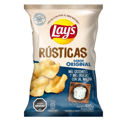 Papas Lay's Rústicas con Sal Marina 105 g  