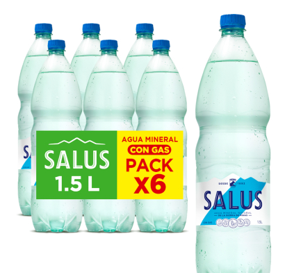 Funda Salus con Gas 1.5 l 6 Unidades