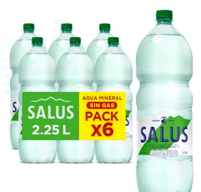 Funda Salus Agua sin Gas 2.25 l 6 Unidades