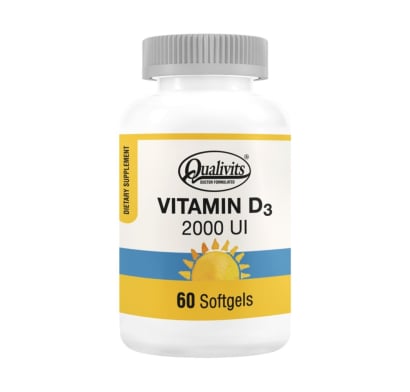 Vitamina D3 Qualivits 2000 UI 60 Cápsulas Blandas