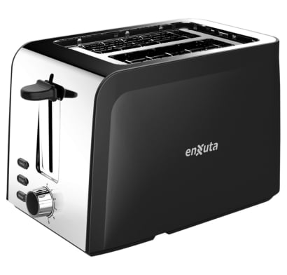 Tostadora Enxuta 2 Panes Negra