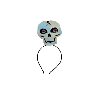 Vincha Mis Petates Calavera Blanca