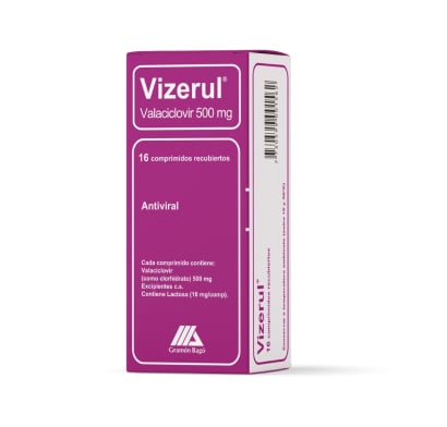 Vizerul 500 mg 16 Comprimidos Recubiertos