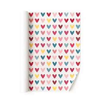 Papel de Regalo Happy Paper Corazones 50 x 70 cm