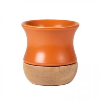 Mate Terrano Wood Cerámica Terracota