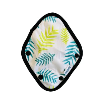 Toallita Femenina Reutilizable Mama Gaia Tanga Plantas Blanca 1 Unidad