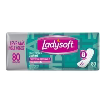 Protectores Diarios Ladysoft Protección Respirable 80 Unidades