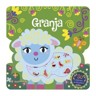 Libro Granja con 50 stickers acolchaditos