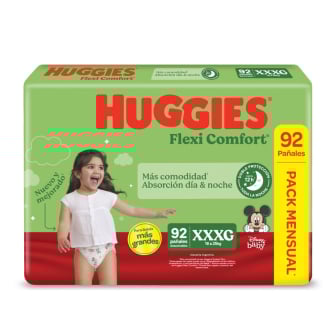Pa&ntilde;ales Huggies Flexi Comfort XXXG 92 Unidades