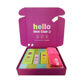 Box Skin Club Leche Desmaquillante 200 ml, Gel de Limpieza 200 ml y Gel Secante 14 g