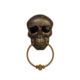 Colgante Calavera Mis Petates para Puerta Dorado